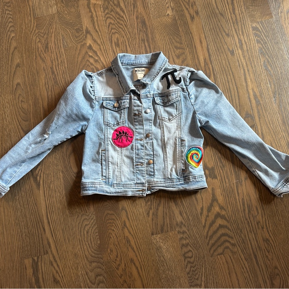 Worth Kids Denim Jacket with Fun Patches